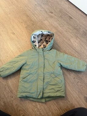 Old Navy Light Sage Green Fleece-Lined Jacket